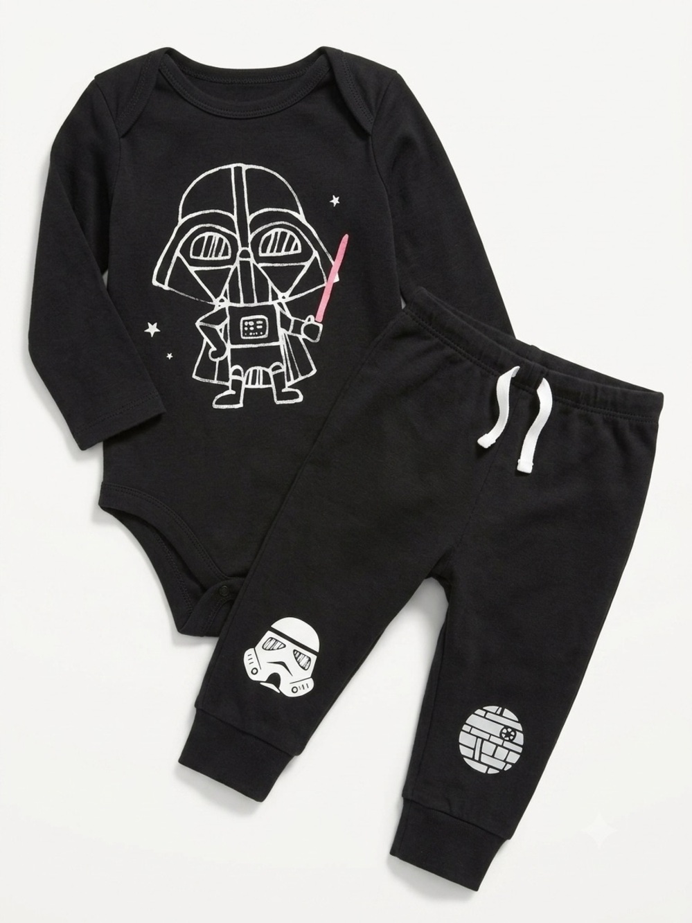 🎉(6-12m) GAP Star Wars Darth Vader Infant Outfit Set
